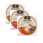 ASIADELI front packaging showing three rice paper bags and product branding benefit clear supply
