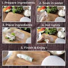ASIADELI fresh spring roll on prep board showcasing bright fillings and presentation benefit