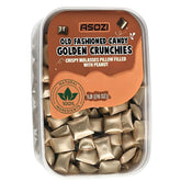 ASOZI front container showing 1 lb peanut candy and durable packaging benefit