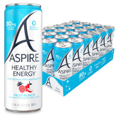 Aspire fruit punch front packaging showing 24-pack and benefits