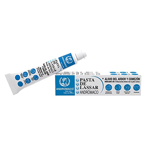 Asrnten Pasta Lassar front tube showing label and 60g size protecting skin