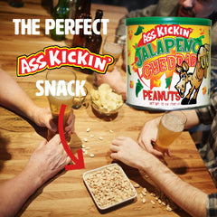 ASS KICKIN' close-up of seasoned peanut texture highlighting flavorful coating