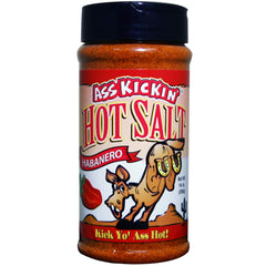 ASS KICKIN' front packaging shows 14 oz shaker and bold label, enhances pantry shelf appeal