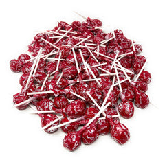 Assortit cherry Tootsie Pops front packaging showing resealable bag and label benefit