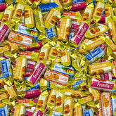 Assortit front packaging with clear window showing colorful bon bons and freshness