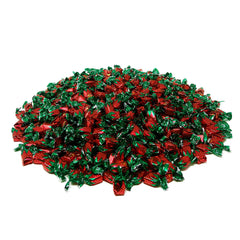 Close-up of chewy strawberry pulp filling inside Assortit candy showcasing real fruit