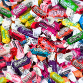 Assortit Tootsie Frooties front packaging showing flavor variety and resealable bag, perfect for parties