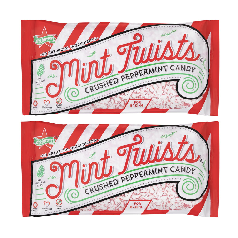 Atkinson's front packaging 8oz bag shows product and convenience