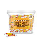 Atkinson's tub front view showing 130-count resealable package and brand clarity