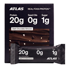 Atlas Protein Bar front packaging showing brand and flavor for confident purchase
