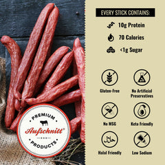 Aufschnitt product label with Star-K certification visible, assuring kosher compliance
