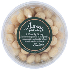 AURORA serving bowl with macadamias ready to eat, illustrating snack convenience