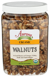AURORA front packaging showing 30 oz resealable bag and organic label for pantry convenience