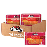 Austin front packaging showing 12 trays and 96 packs for bulk convenience