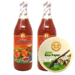 Authentic Asian Pantry Mae Ploy bottles front view showing label and generous size, ideal for entertaining