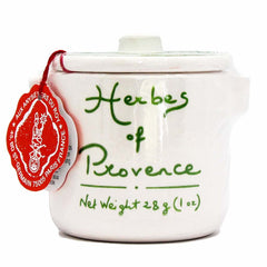 Aux Anysetiers du Roy ceramic crock front view showing label and elegant presentation benefits gift-ready storage