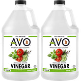 AVO front packaging showing two 1-gallon bottles and clear labeling for convenience