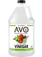 AVO one-gallon bottle front label showing product and size for pantry convenience