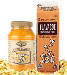 AYD Goods front packaging showing complete popcorn kit benefits