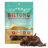 Ayoba front packaging 2oz pouch showing brand and resealable bag for convenience