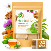 B-Experts HerbeLiver front box showing 24 tea bags and natural labeling benefit convenience