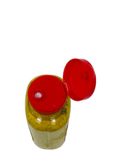 Ba-Tampte two 12 oz jars on a fridge shelf to demonstrate compact size and convenient storage