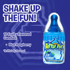 Baby Bottle Pop close-up of bottle lollipop and dipping powder highlighting interactive fun