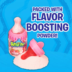 Baby Bottle Pop lollipops in a clear favor bag ready for party favors and hygiene