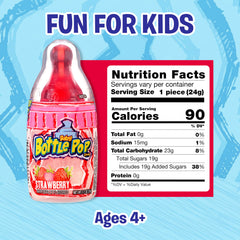 Baby Bottle Pop powder texture close-up showing vibrant blue raspberry flavor burst
