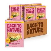 Back to Nature front pack showing Himalayan sea salt and snack benefit