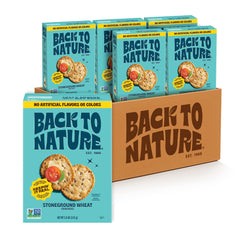 Back to Nature front packaging showing six pack and plant-based benefit