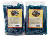 Backroad Country front packaging showing two 16 oz bags and vivid blue twist ropes, appealing gift-ready look