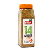 Badia front packaging showing label and 20 oz size for dependable flavor