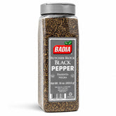 Badia front packaging showcasing 16 oz coarse black pepper and brand trust