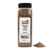 Badia front packaging showing 14 oz jar and clear label, highlights quality