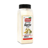 Badia garlic powder front packaging showing size and brand benefit
