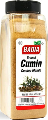 badia brand front label showing 16 oz jar and clear product benefit