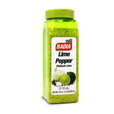 Badia lime pepper front jar showing packaging and easy-grip bottle for quick seasoning
