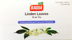 Badia linden leaves brewed cup in cozy setting conveying relaxation