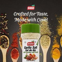 Badia being poured over grilled chicken to add bold garlic flavor
