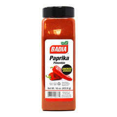 Badia smoked paprika front jar showing label and rich red color for bold flavor
