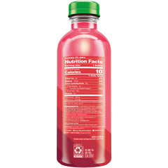 Bai bottle side view illustrating sleek bottle shape and clear liquid for hydration