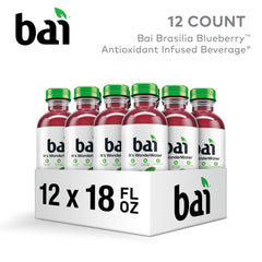 Close-up of Bai bottle texture and liquid clarity highlighting refreshing taste