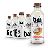 Bai Madagascar Coconut Mango front packaging shows tropical bottle and flavor benefit