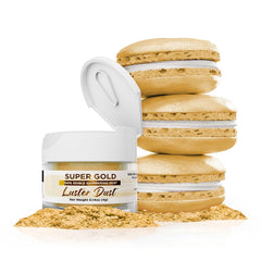 Bakell Super Gold jar front view showing label and compact 4g size for precise decorating