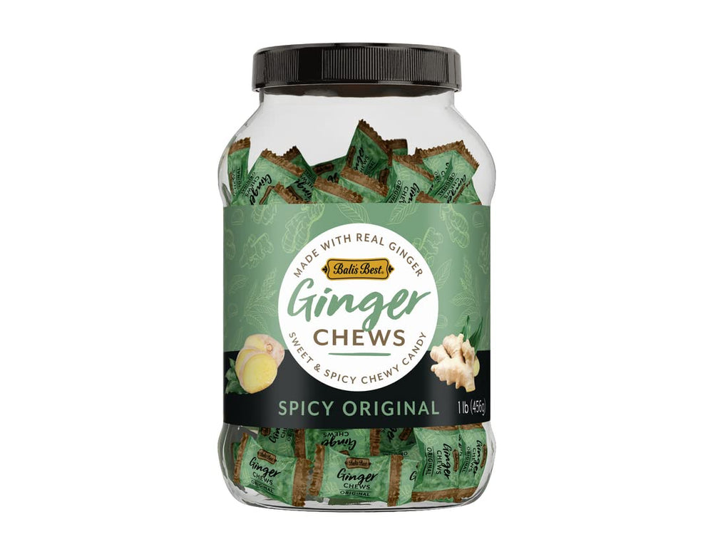 Bali's Best jar front view showing label and 1 pound size for clear product identification