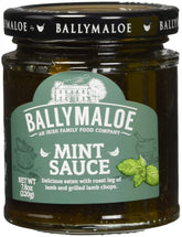 ballymaloe mint sauce front jar showing label and vibrant green sauce, convenient pantry staple