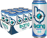 Bang Blue Razz front can showing bold branding and flavor