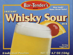 BAR-TENDER'S BRAND pouring mix into a jigger to ensure accurate cocktail proportions quickly