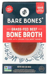 Bare Bones front packaging showing the 16 oz carton and branding benefit convenience